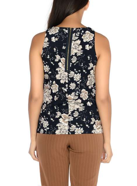 **Alice & You Navy Printed Top